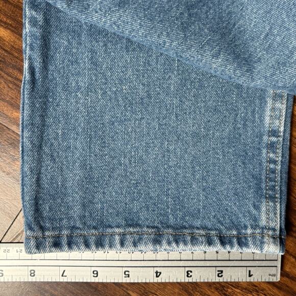 Vintage Y2K Wrangler Light Wash Jeans Skater Fade 34 X 30 Straight - Picture 8 of 8